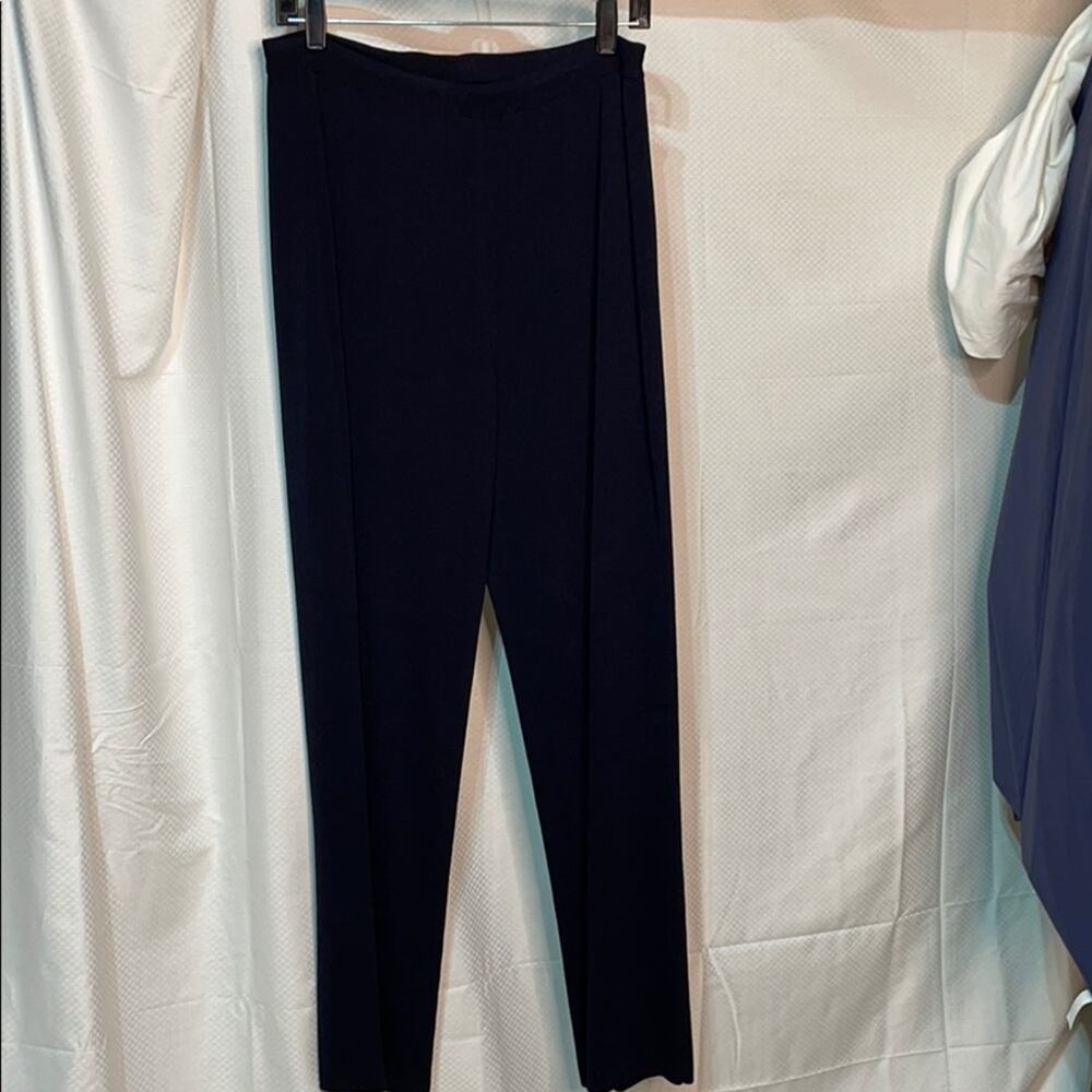 Due per Due M navy pull on knit pants euc